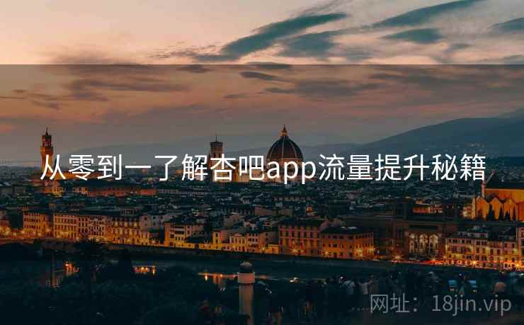 从零到一了解杏吧app流量提升秘籍