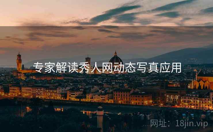专家解读秀人网动态写真应用